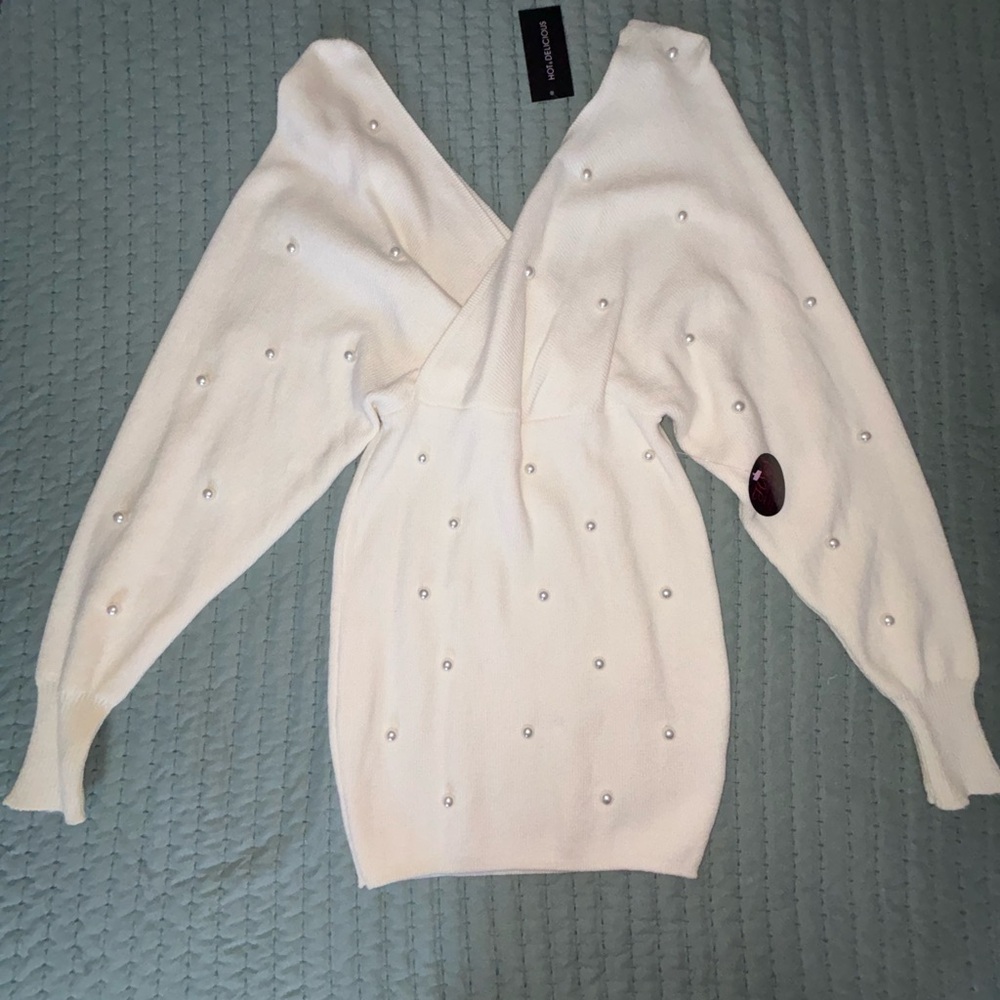 Pearl sweater dress